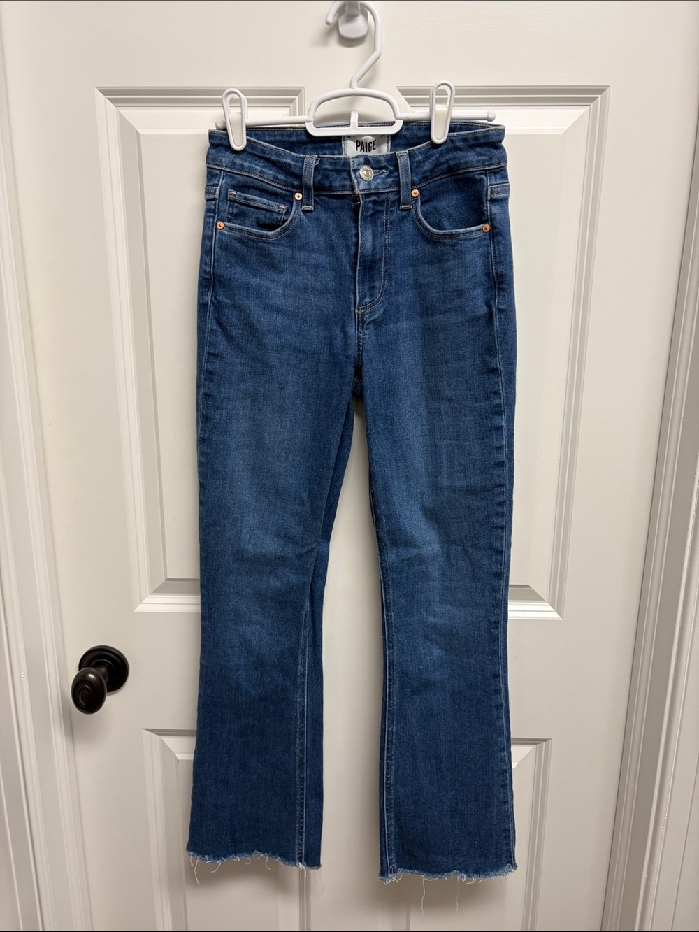 PAIGE Colette Crop Flare Jean size 25